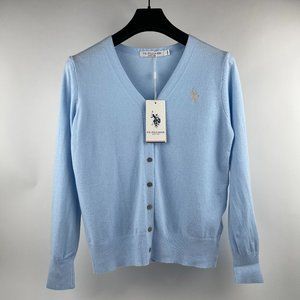 Serene Blue Lightweight Cardigan by U.S. Polo Assn.